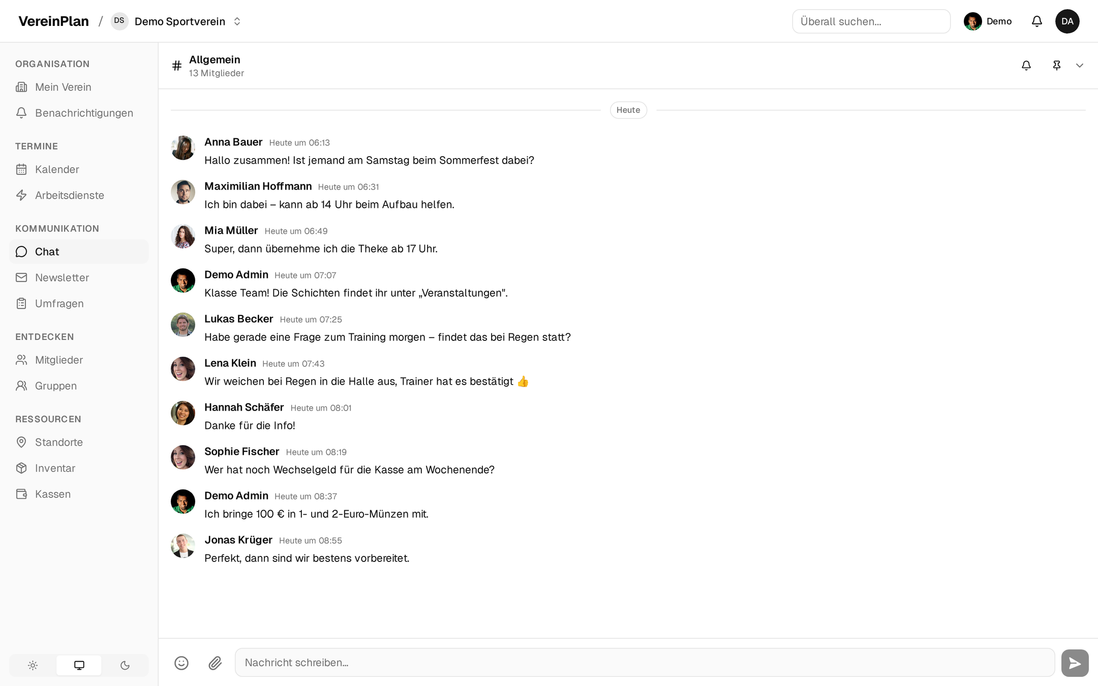 Chat-Kommunikation auf dem Smartphone